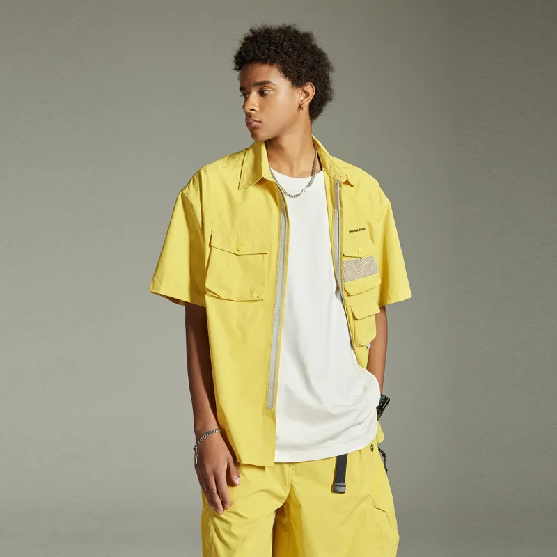 GUUKA TECH Shirts Men Lemon-6