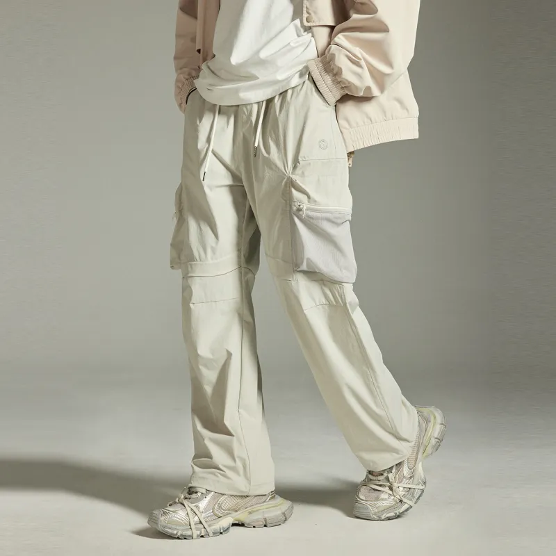 GUUKA TECH Casual Pants Unisex Light Apricot-2