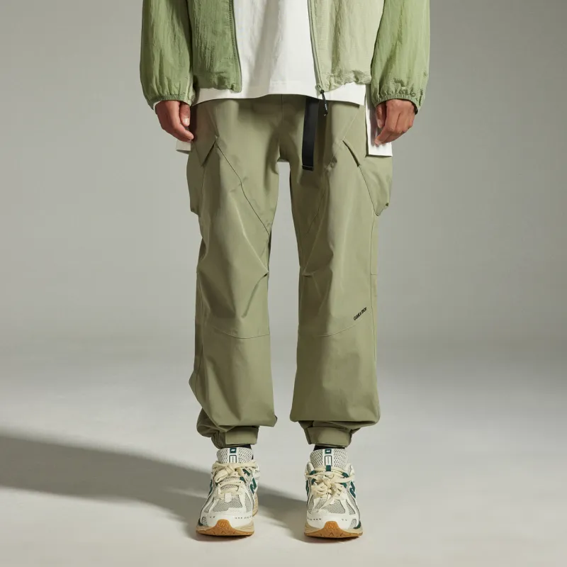 GUUKA TECH Casual Pants Unisex Light Army Green-2