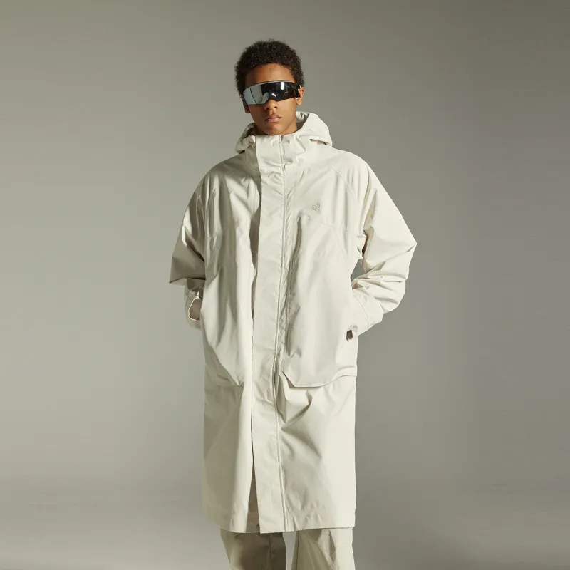 GUUKA TECH Trench Coat Unisex Light Apricot-2