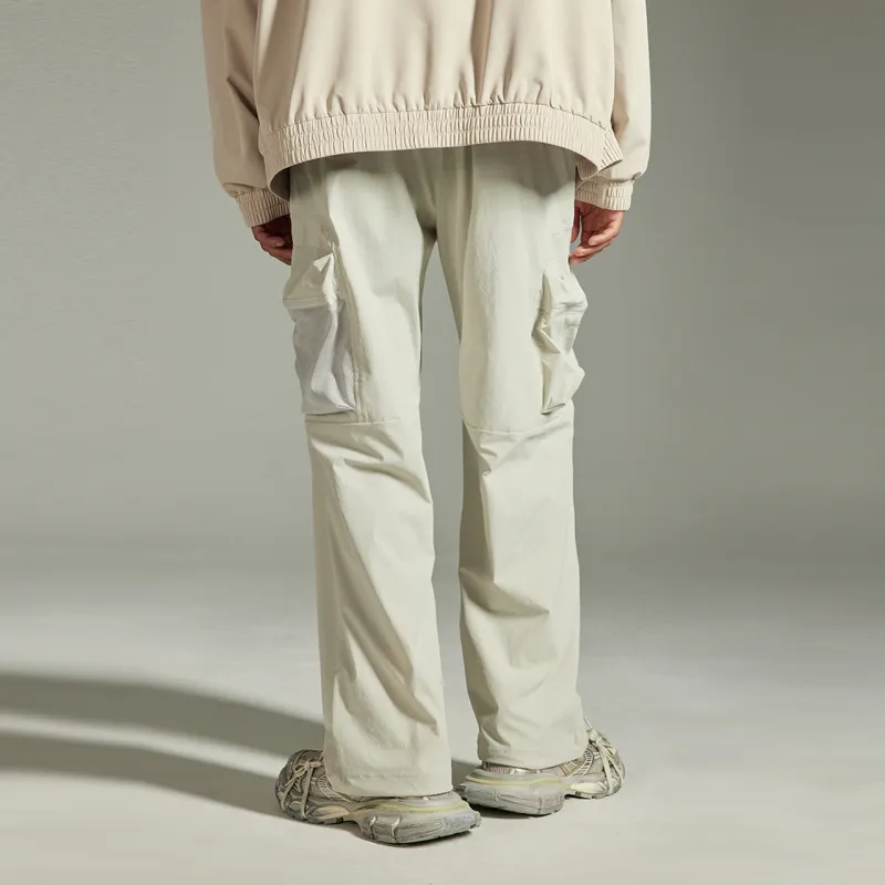 GUUKA TECH Casual Pants Unisex Light Apricot-3