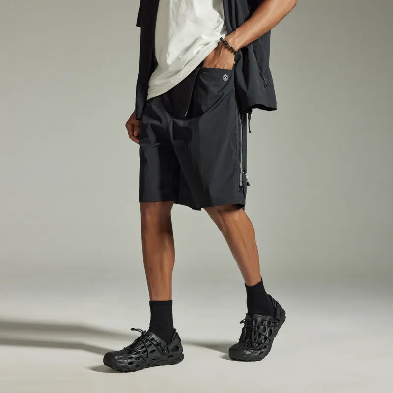 GUUKA TECH Casual Shorts Men's Black-2