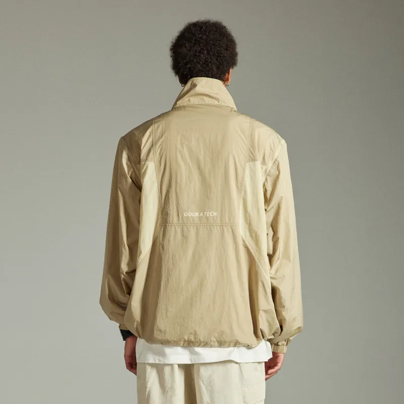 GUUKA TECH Trench Coat Men's Khaki-2