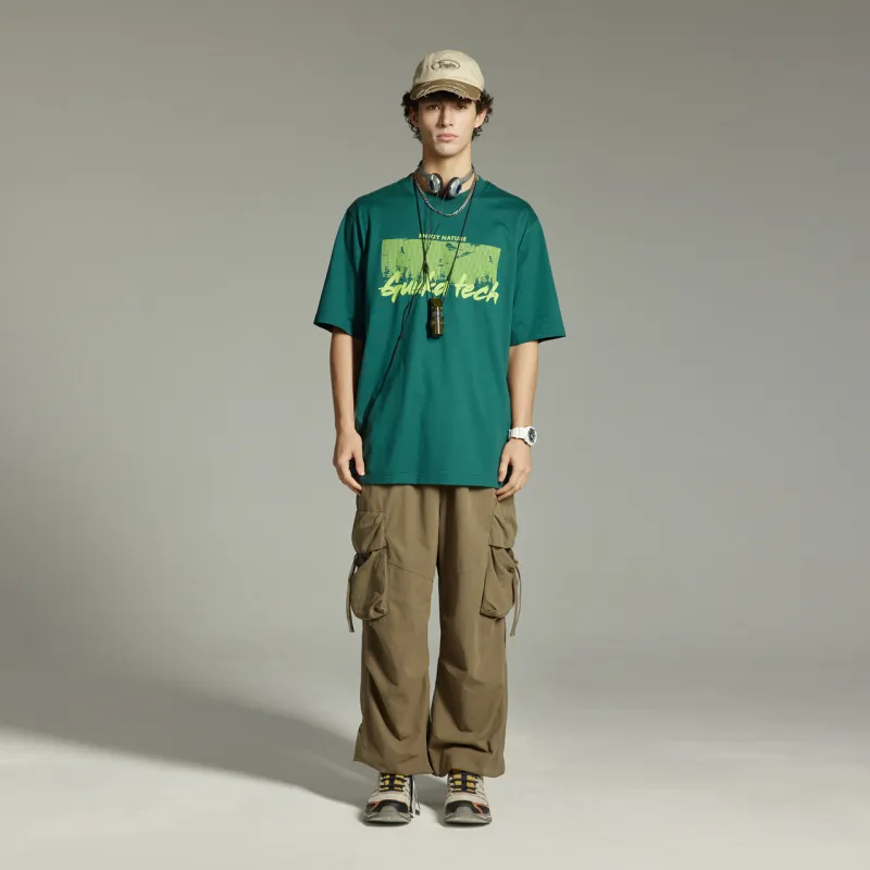 GUUKA TECH T Shirt Unisex Dark Green-4