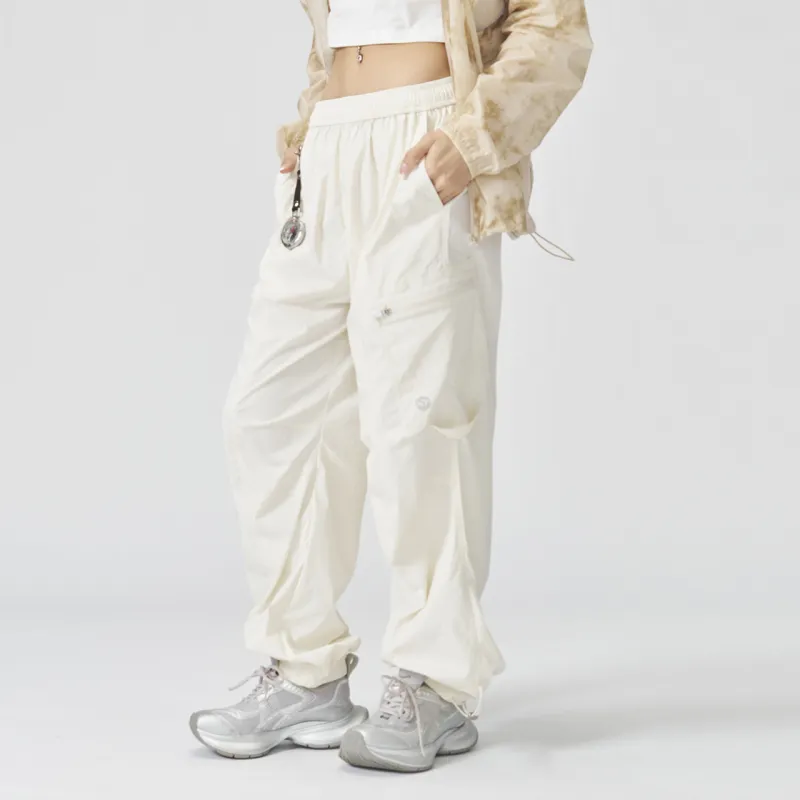 GUUKA TECH Casual Pants Unisex Ecru-4