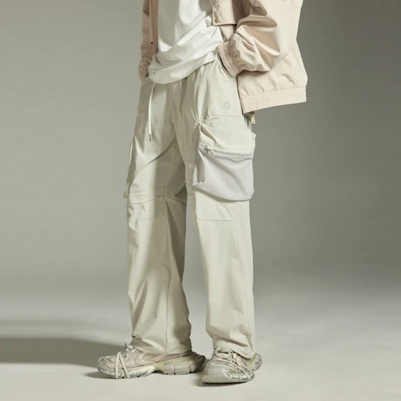 GUUKA TECH Casual Pants Unisex Light Apricot-6