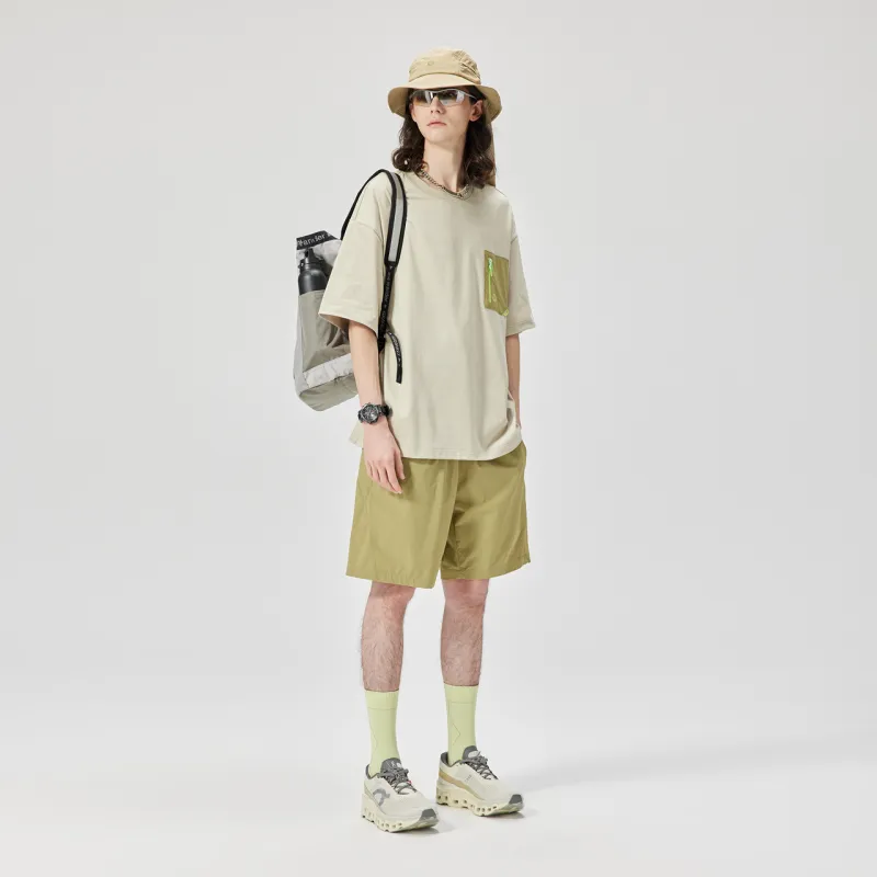 GUUKA TECH Casual Shorts Men's Mustard Green-3