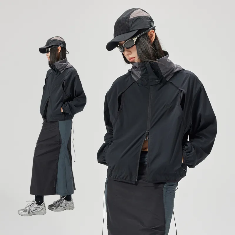 GUUKA TECH Jackets Coats Women's Black-2