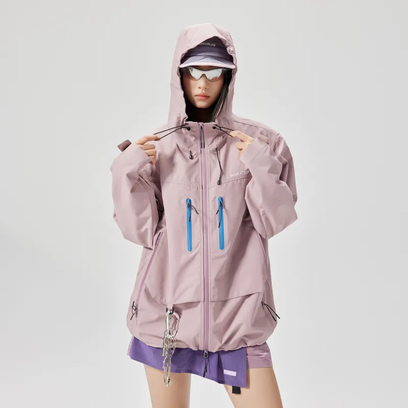 GUUKA TECH Trench Coat Women's Dark Pink-5