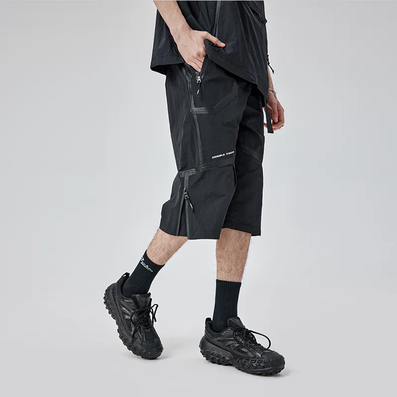 GUUKA TECH Casual Shorts Men's Black-3