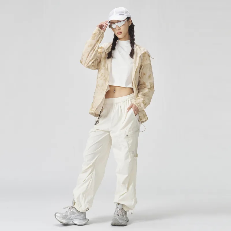 GUUKA TECH Casual Pants Unisex Ecru-2