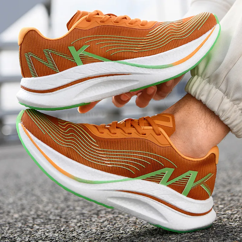 MEIKE Cushioning, Slip Resistant, Abrasion Resistant, Breathable, Lightweight, Rebound Low Top Running Shoes Unisex-6