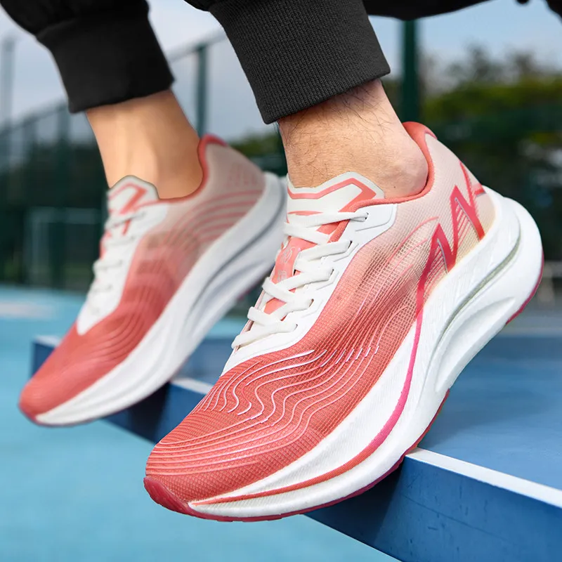 MEIKE Cushioning, Slip Resistant, Abrasion Resistant, Breathable, Lightweight, Rebound Low Top Running Shoes Unisex-13