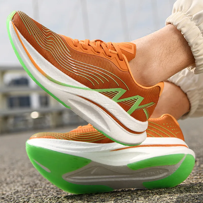 MEIKE Cushioning, Slip Resistant, Abrasion Resistant, Breathable, Lightweight, Rebound Low Top Running Shoes Unisex-7