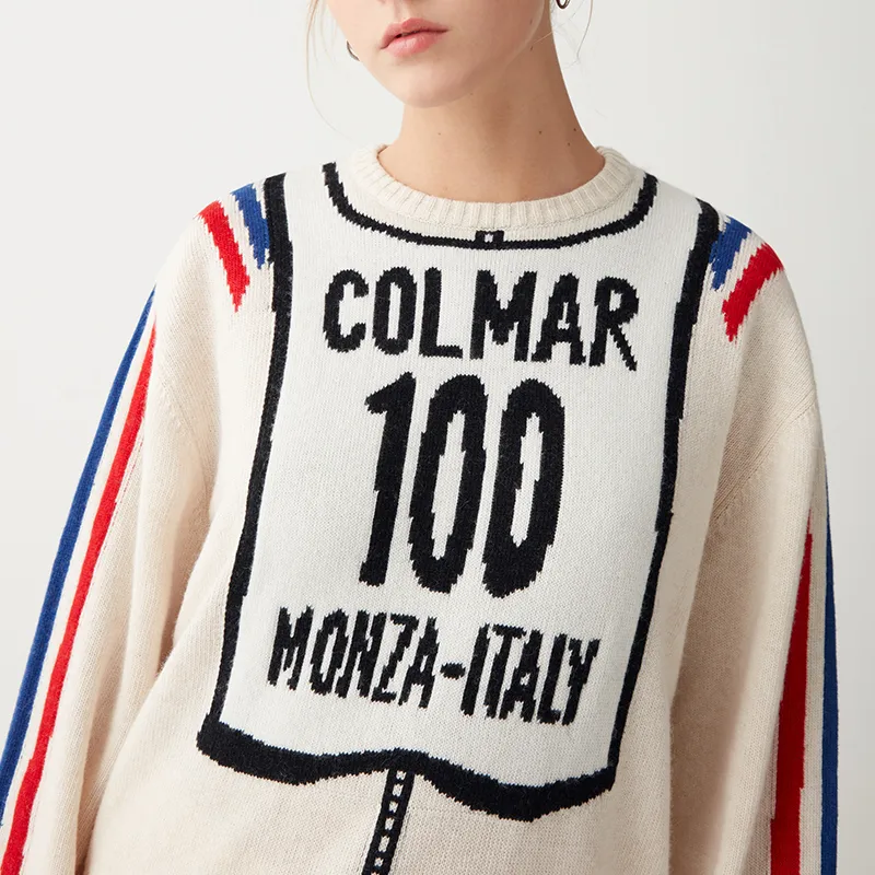 COLMAR Sweater Unisex Red White-3