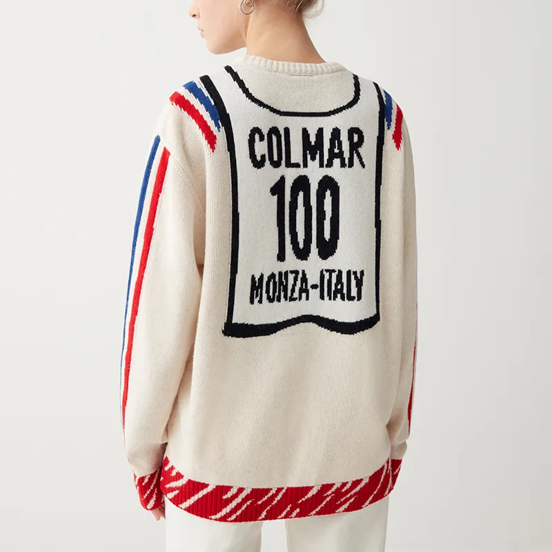 COLMAR Sweater Unisex Red White-2