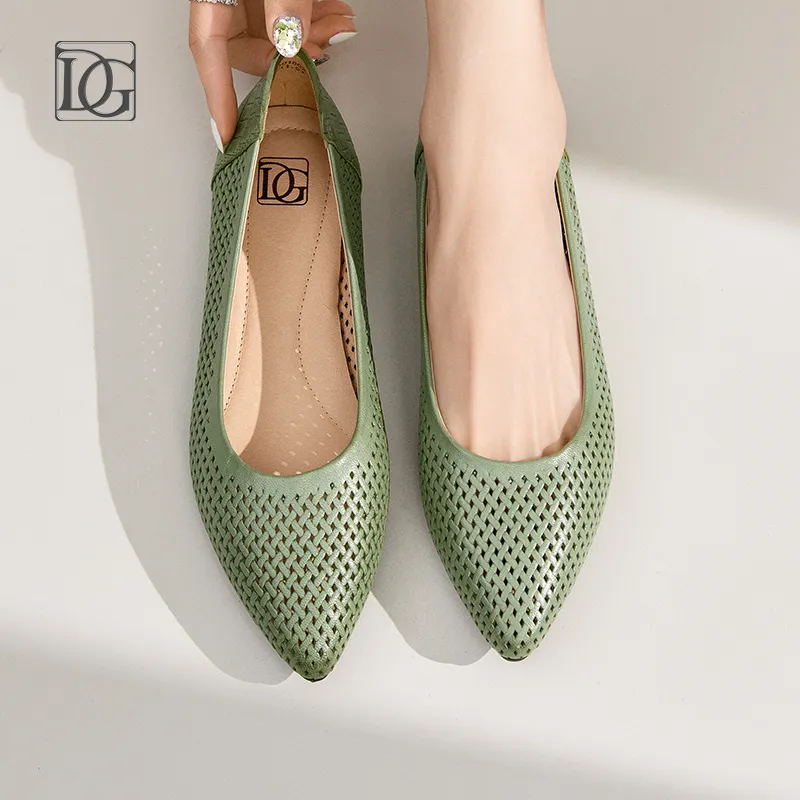 DG Women's Casual Shoes Women's Green/Ecru-2