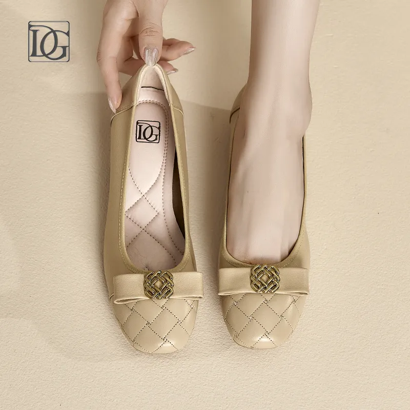 DG Anti-Slip Wear-Resistant Waterproof And Breathable Low-Top Casual Shoes 3cm Women's-1