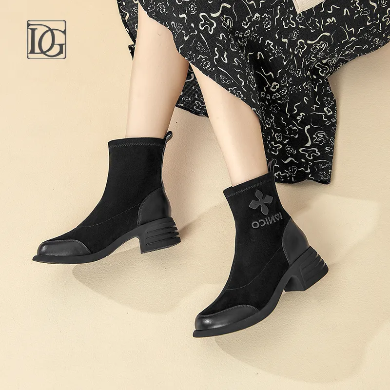 DG Ankle Boots Women's Black/Gray-1