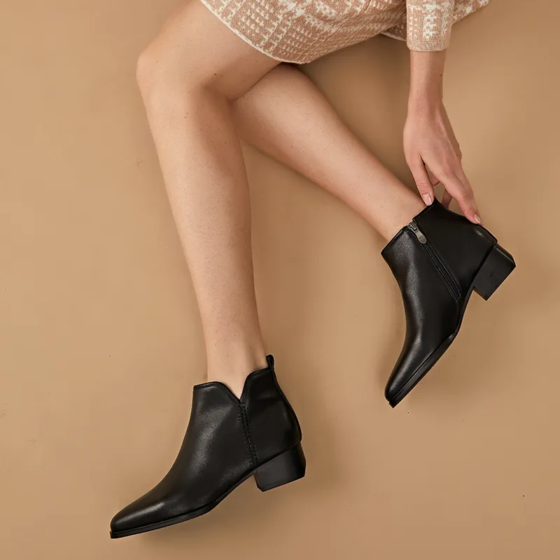 DG Ankle Boots Women's Black/Umber-1