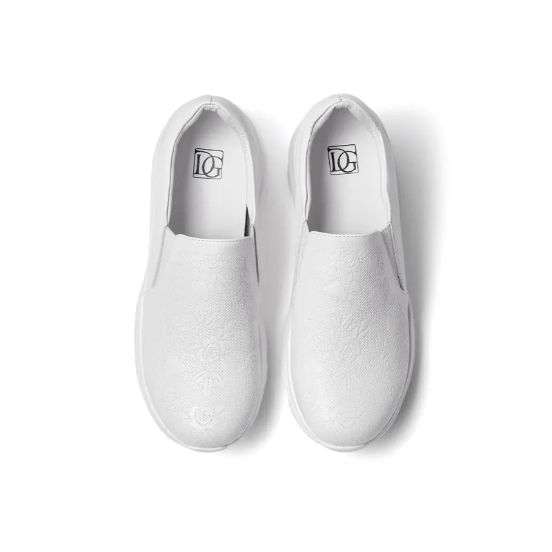 DG Casual Shoes Women's Low Top White/Black-5
