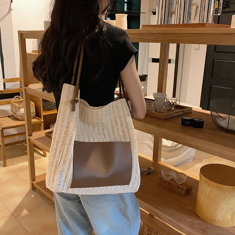 Safiya Fabric Shoulder Bag Regular Women's Coffee-3