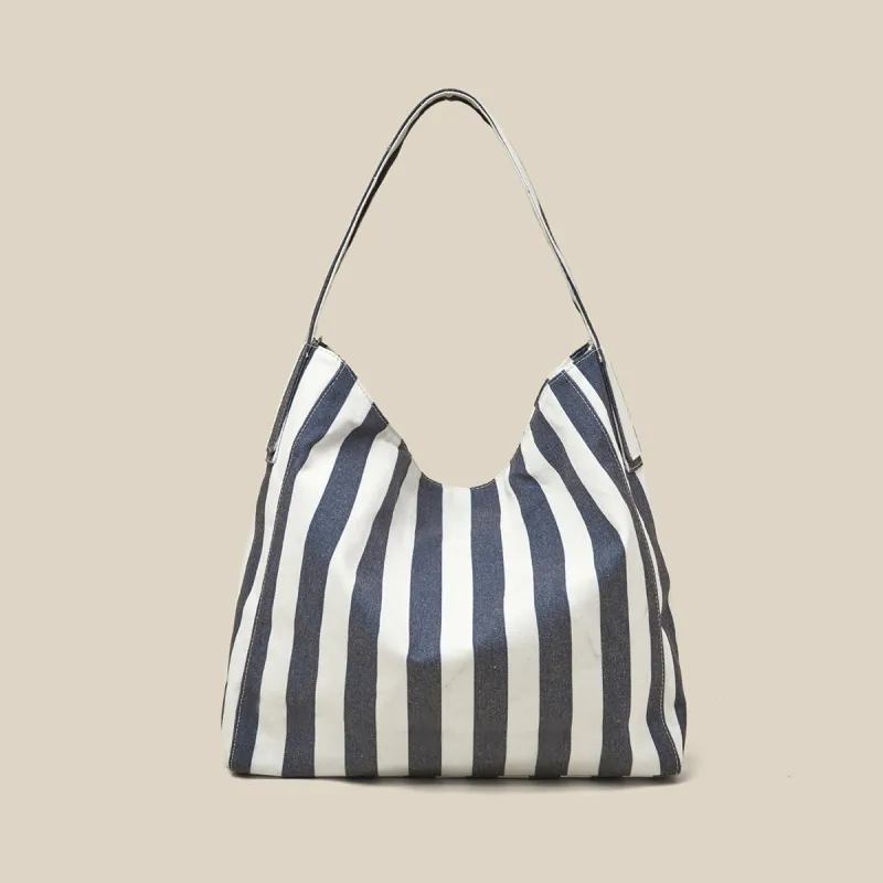 Safiya Fabric Tote Bag, Shoulder Bag Women's Sky Blue-3