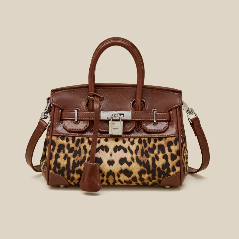Safiya Fabric With Synthetic Leather Handbag Women's Brown/Coffee-2