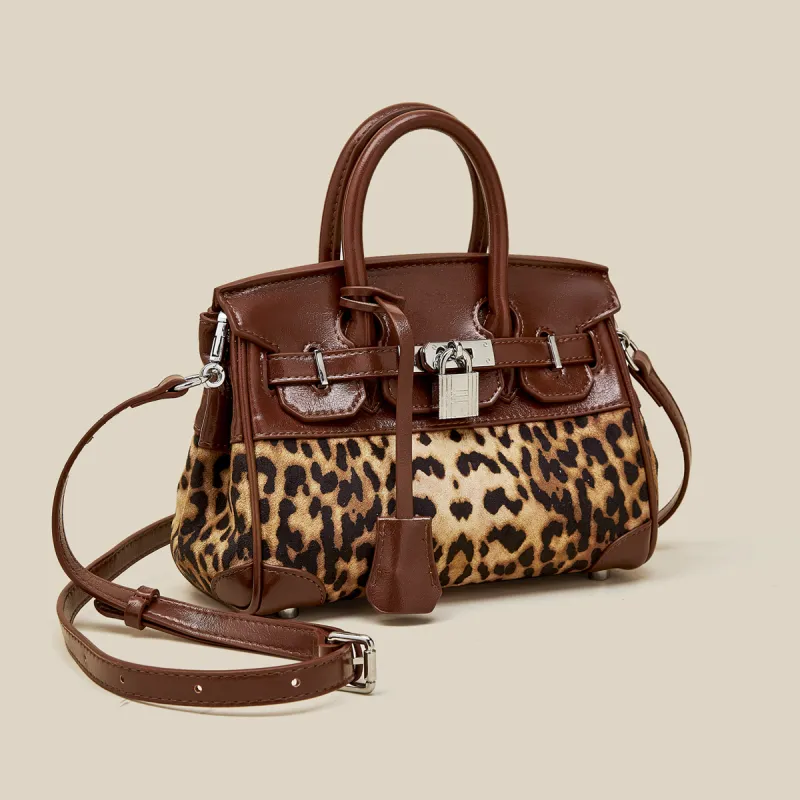 Safiya Fabric With Synthetic Leather Handbag Women's Brown/Coffee-4