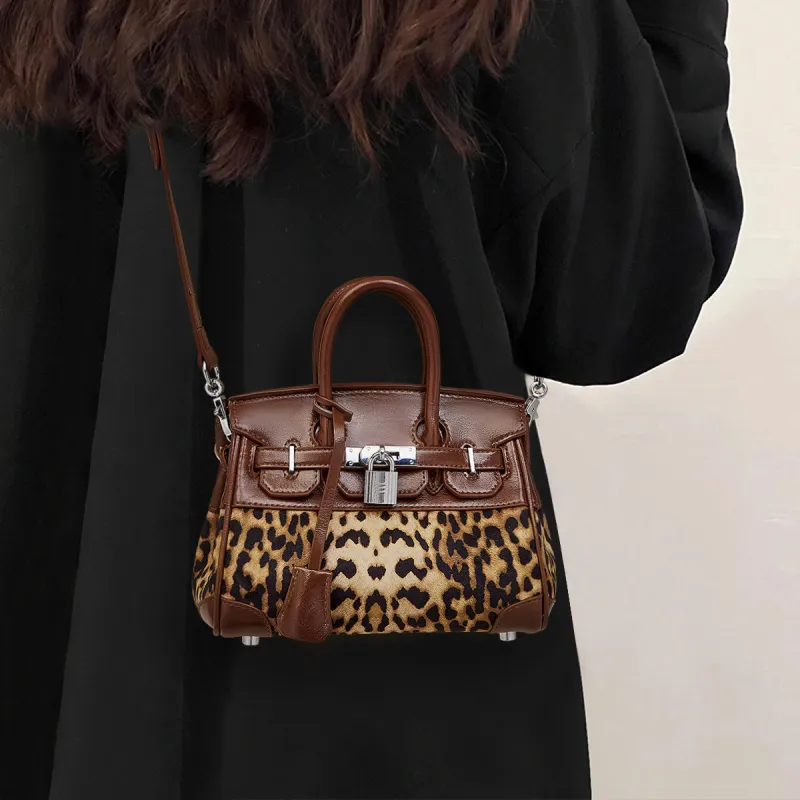 Safiya Fabric With Synthetic Leather Handbag Women's Brown/Coffee-1