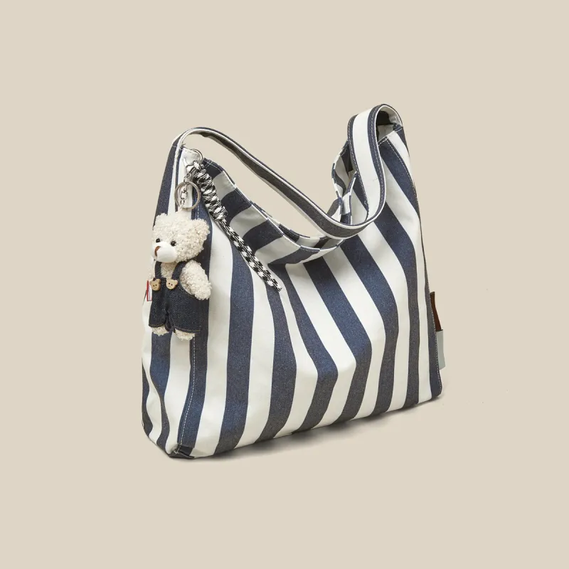 Safiya Fabric Tote Bag, Shoulder Bag Women's Sky Blue-1