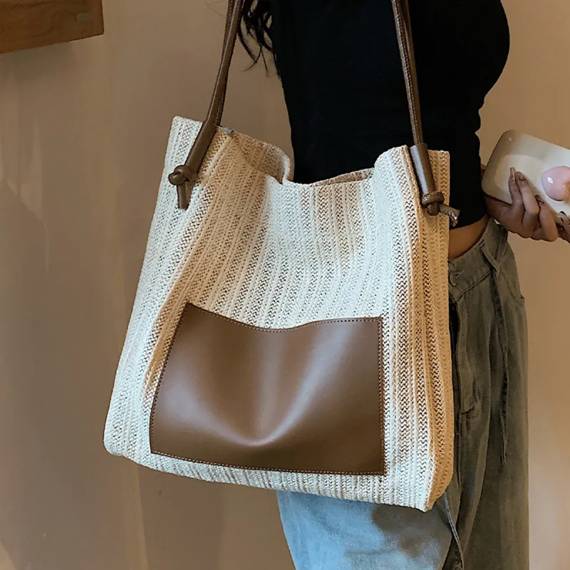 Safiya Fabric Shoulder Bag Regular Women's Coffee-2