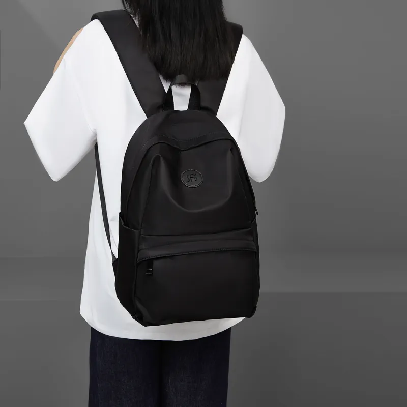 Safiya Fabric, Synthetic Leather Backpack Large Size Unisex Multicolor-1