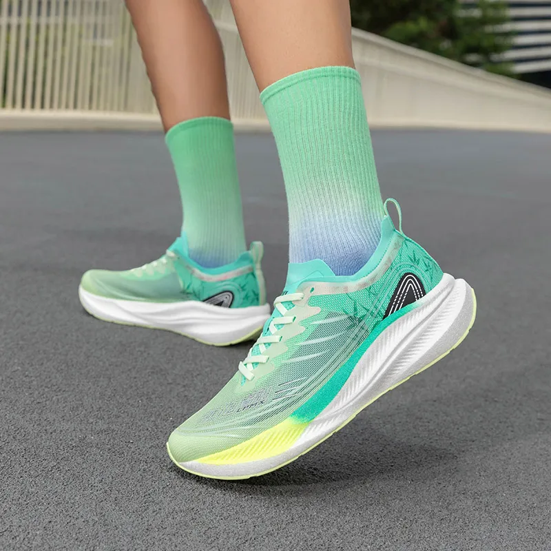 LPMX Breathable Lightweight Rebound Long Distance Running Running Shoes Men's Forest Green-6