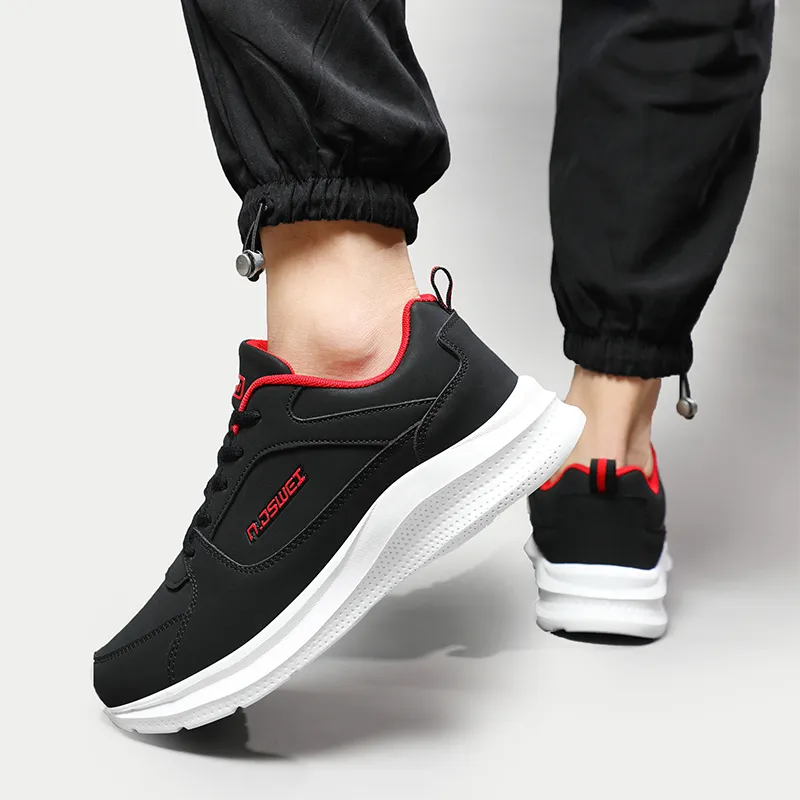 JSWEI Anti Slip And Wear Resistant Breathable Low Top Casual Running Shoes Men's-12