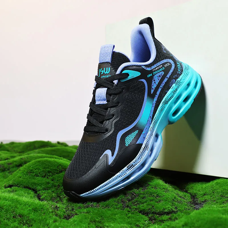 JSWEI Cushioning Breathable Moisture Wicking Low Top Long Distance Running Running Shoes Unisex-1