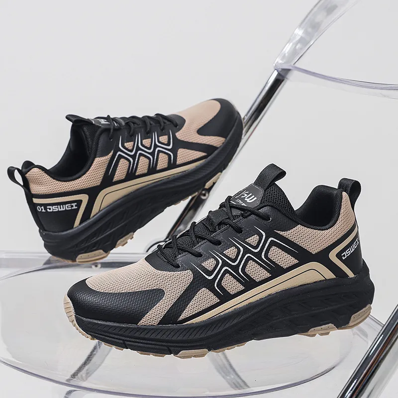 JSWEI Anti Slip Wear Resistant Low Top Trail Running Shoes Men's-1