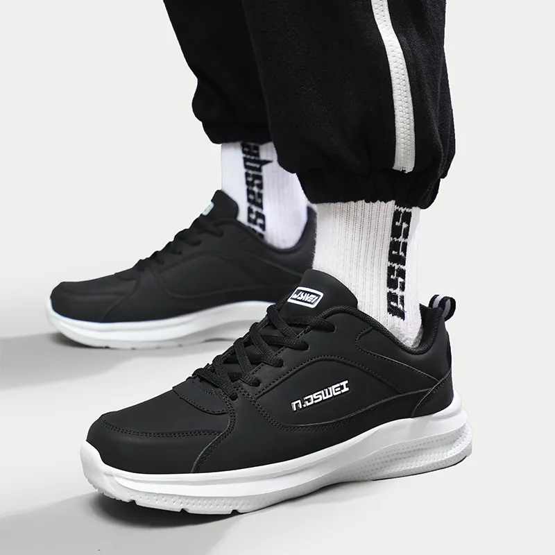 JSWEI Anti Slip And Wear Resistant Breathable Low Top Casual Running Shoes Men's-5