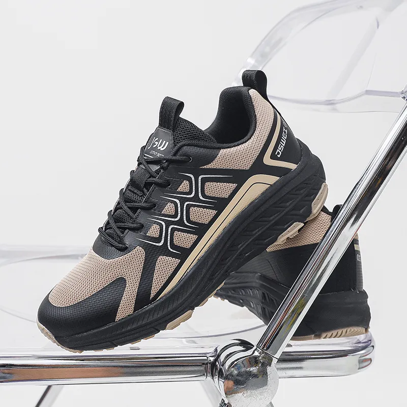JSWEI Anti Slip Wear Resistant Low Top Trail Running Shoes Men's-2