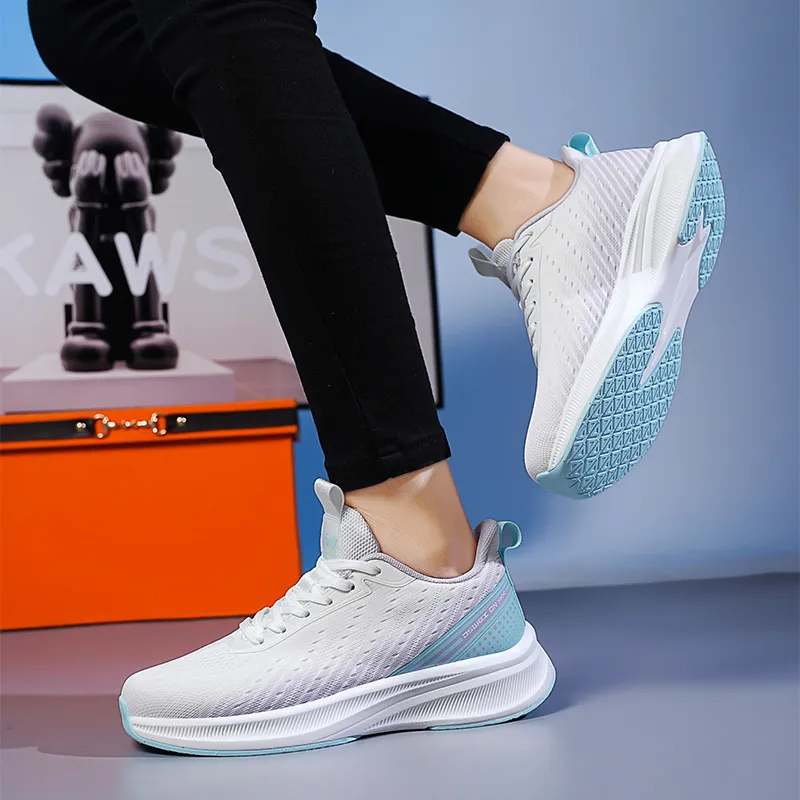 JSWEI Slip-Resistant Moisture-Wicking Quick-Dry Low-Top Casual Running Shoes Women's-3