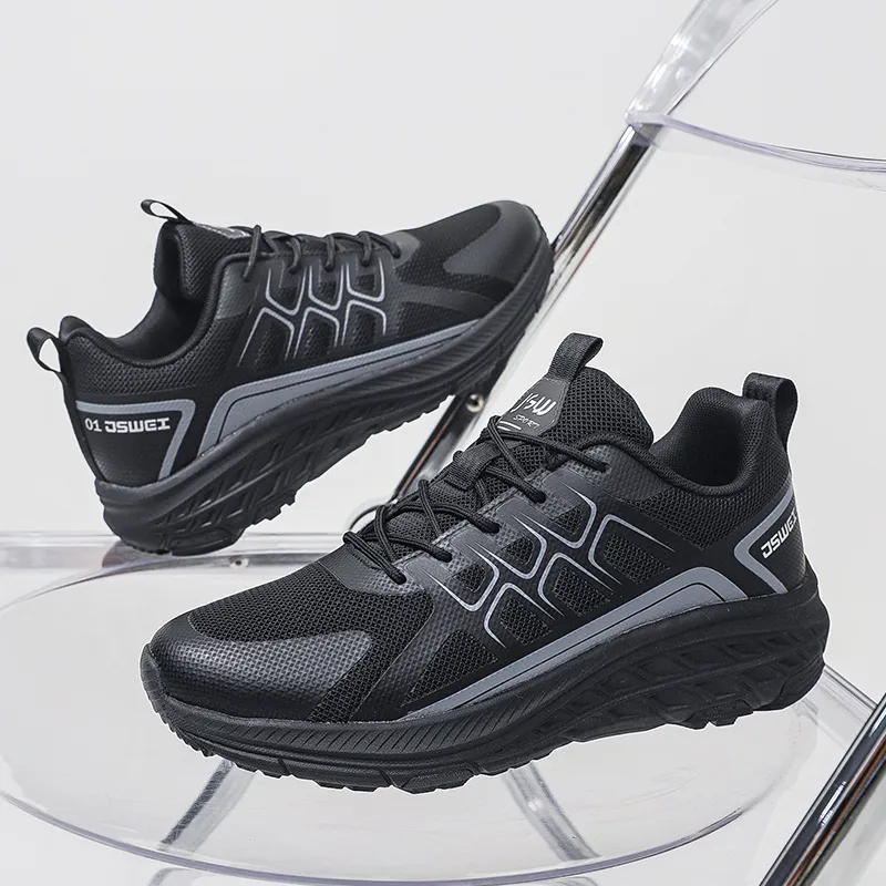 JSWEI Anti Slip Wear Resistant Low Top Trail Running Shoes Men's-5