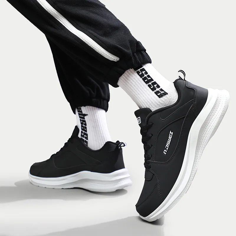 JSWEI Anti Slip And Wear Resistant Breathable Low Top Casual Running Shoes Men's-6