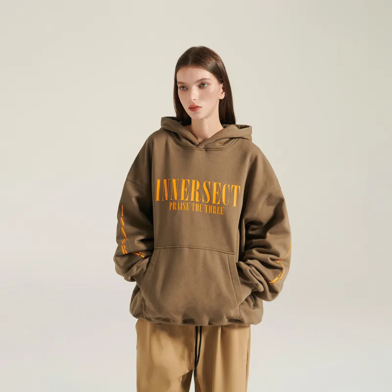 INNERSECT Fall And Winter Sweatshirt Unisex Khaki-4