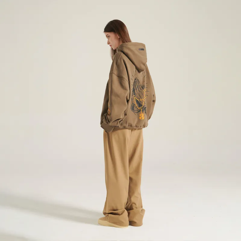 INNERSECT Fall And Winter Sweatshirt Unisex Khaki-6