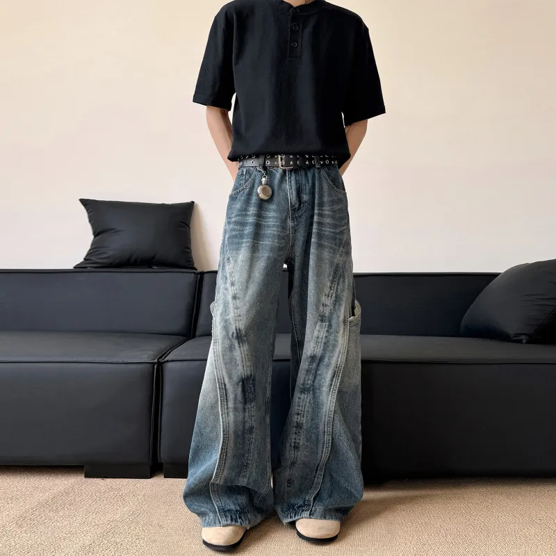 FORCEPULR Jeans Unisex Vintage Blue-4