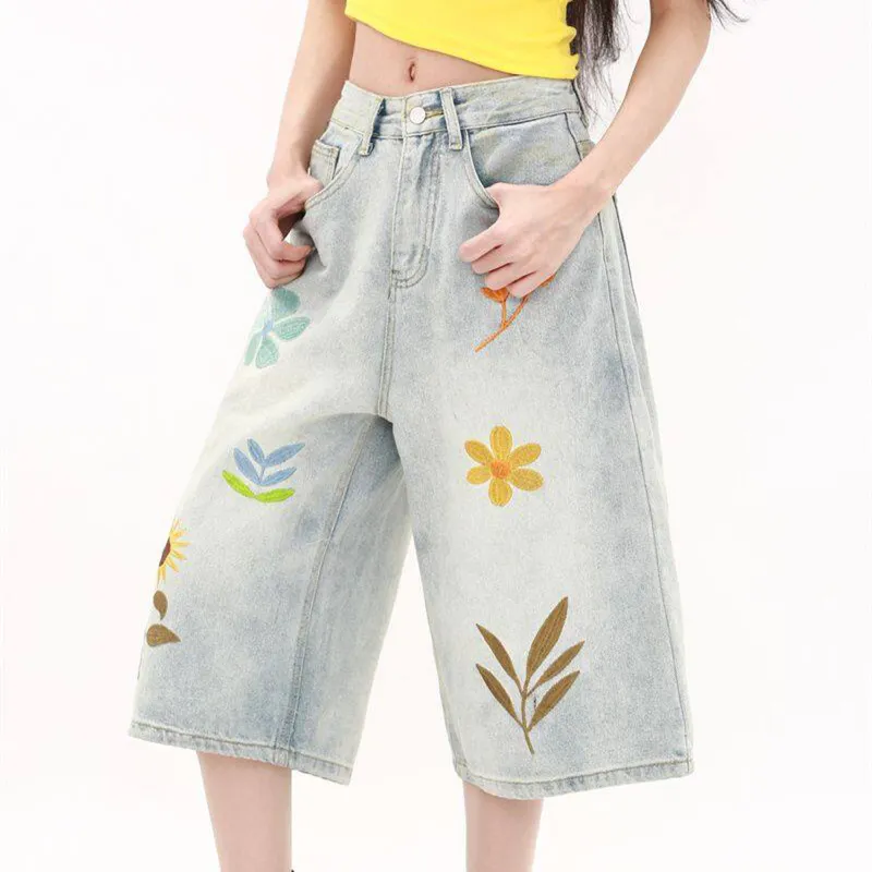 FORCEPULR Denim Shorts Unisex Multicolor-3