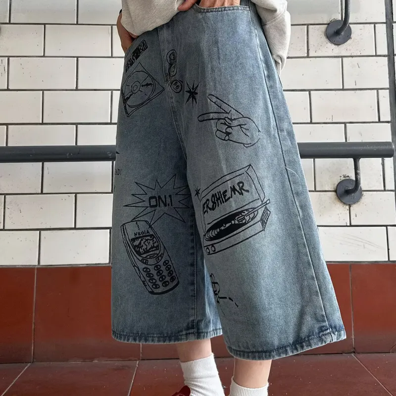 FORCEPULR Denim Shorts Unisex Blue-1
