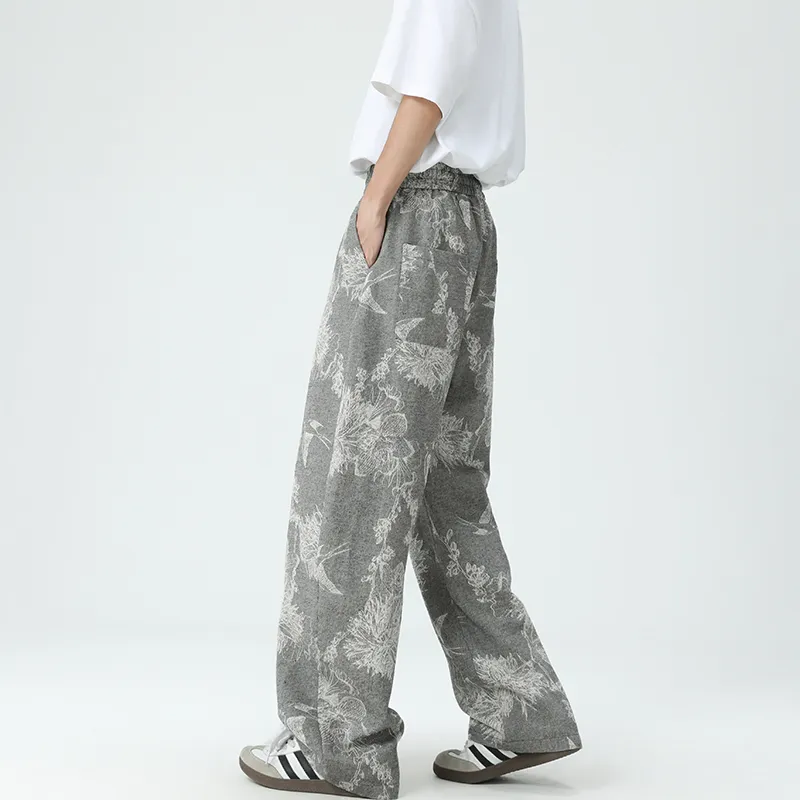 FORCEPULR Casual Pants Unisex Pattern Gray-2