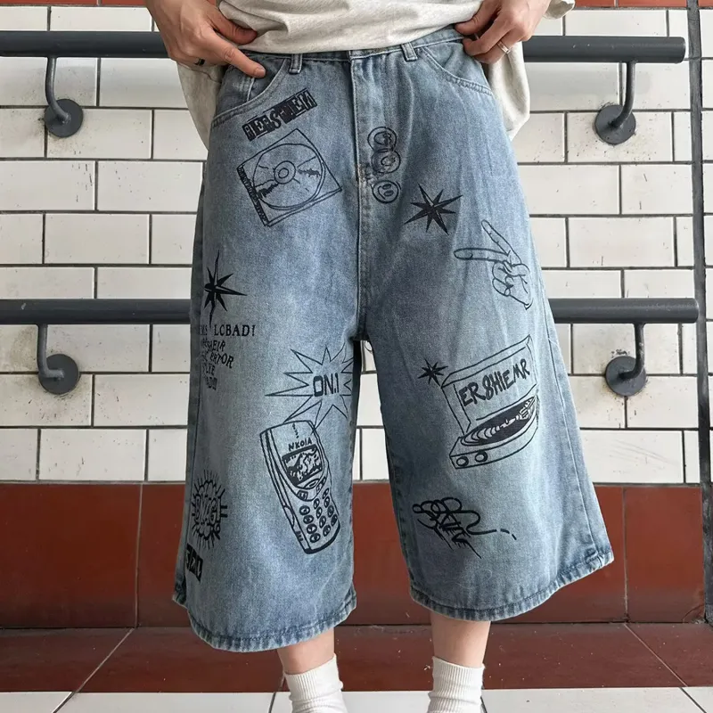 FORCEPULR Denim Shorts Unisex Blue-4
