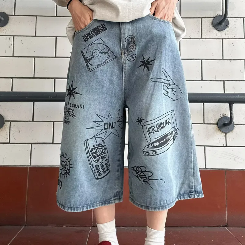 FORCEPULR Denim Shorts Unisex Blue-3